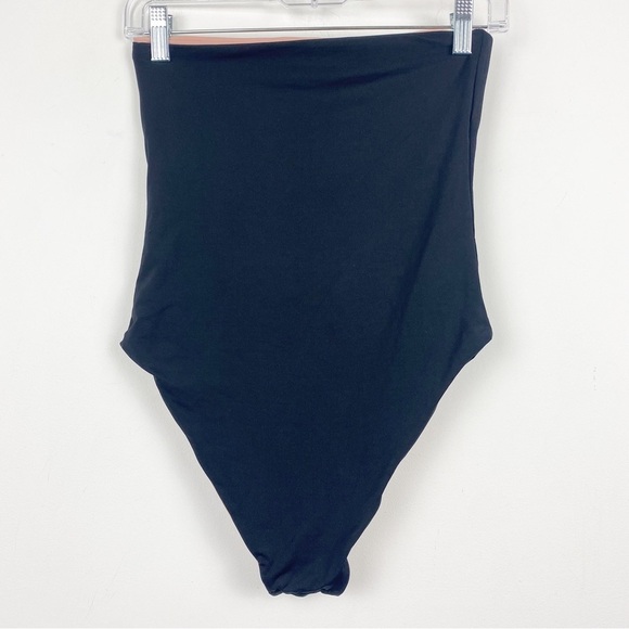 KYA SWIM Havana Reversible Strapless One Piece Bathing Suit Swim Black Tan Rose - Picture 6 of 11